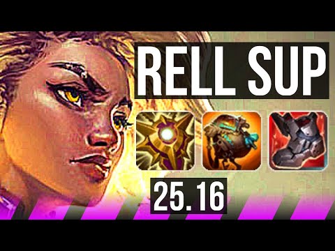 RELL & Aphelios vs BLITZCRANK & Lucian (SUP) | 2/4/35, 15k DMG | KR Grandmaster | 25.16
