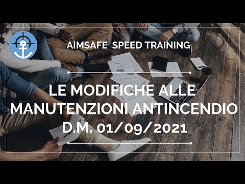 D.M. 01/09/2021: le novità in materia di controllo dei presidi antincendio