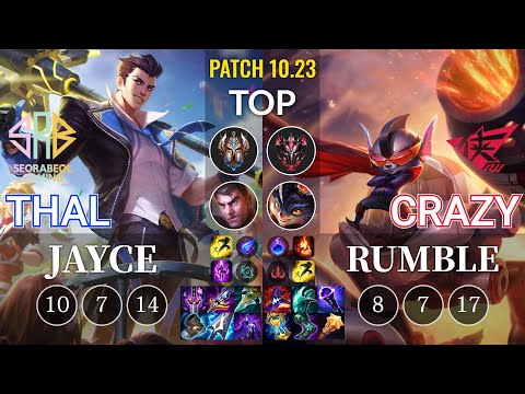 SRB Thal Jayce vs RW Crazy Rumble Top - KR Patch 10.23
