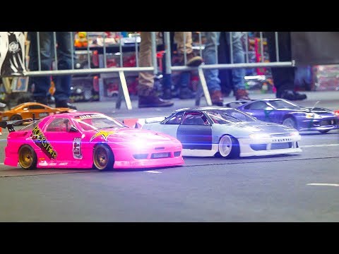 MEGA RC DRIFT CAR RACE MODELS IN ACTION!!*RC TAMIYA DRIFT CARS / Fair Erfurt Germany 2017