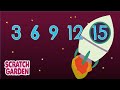 The Counting By Threes Song Counting Songs Scratch Garden