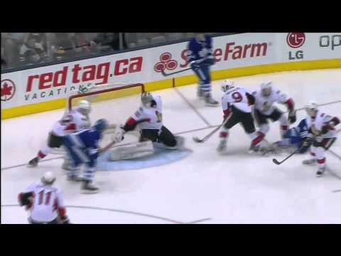 van Riemsdyk's Goal - Sens 0 vs Leafs 3 - Mar 6th 2013 (HD)