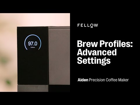 Brew Profiles: Advanced Settings | Aiden Precision Coffee Maker