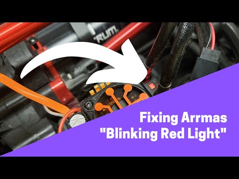 How to fix the blinking red light/bad controller connection on Arrma RC