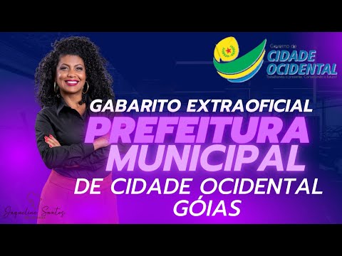 Gabarito Extraoficial - Prefeitura Municipal de Cidade Ocidental - Góias