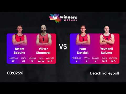 12:50 A. Zabuha / V. Shapoval - I. Datsiuk / Y. Sulyma 23.10.2022 | Winners Beach Volleyball