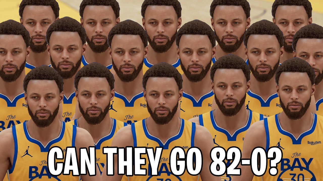 Can A Team of 15 Stephen Curry Go 82-0 In NBA 2K21