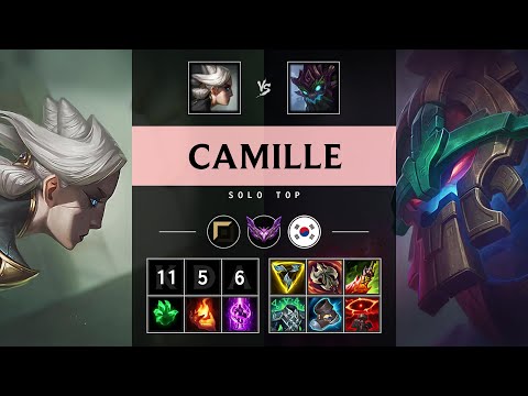 Camille Top vs Maokai: Unstoppable - KR Master Patch 14.23