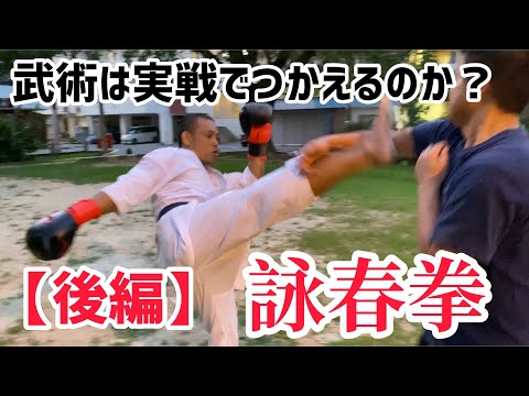 【検証】後編！武術は実戦でつかえる？詠春拳経験者とスパーリング！