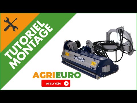 Broyeur d'accotement latéral à bras pour tracteur BullMach ESTIA 160 - Tutoriel complet de montage