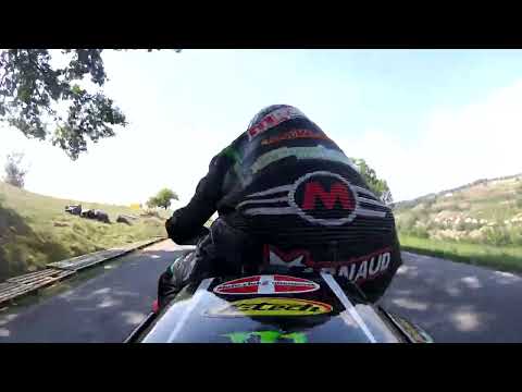 Course de côte de Frangy 2024, Yamaha R1#410 en vue arrière, 1'03'761, course 2