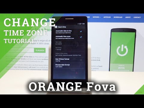 How to Change Date & Time in Orange Fova - Time Zone Settings