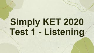 SIMPLY A2 | LISTENING | TEST 1