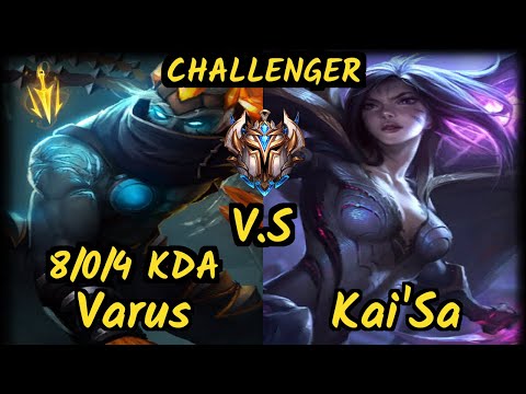 VIT.B Toaster (VARUS) vs KAI'SA - 8/0/4 KDA BOTTOM ADC CHALLENGER GAMEPLAY - EUW