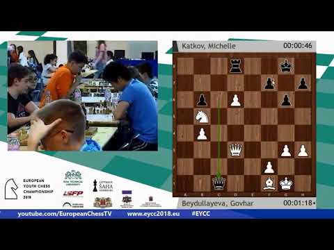Beydullayeva Govhar - Katkov Michelle  ( EYCC 2018 - Riga ) 1 round
