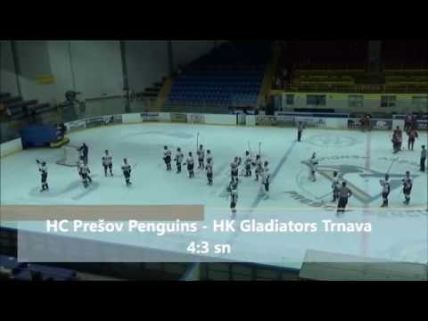 Highlights: HC Prešov Penguins - HK Gladiators Trnava 4:3 sn