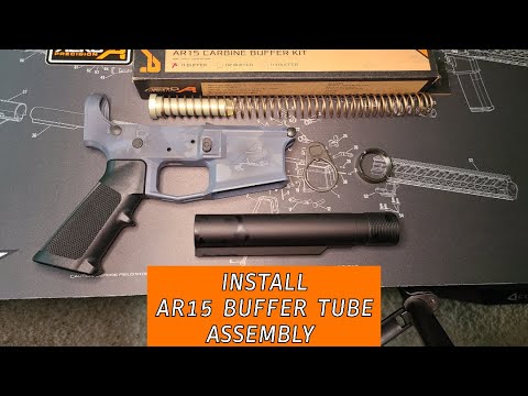 How to Install AR15 Buffer Tube Assembly - Aero Precision Lower Receiver