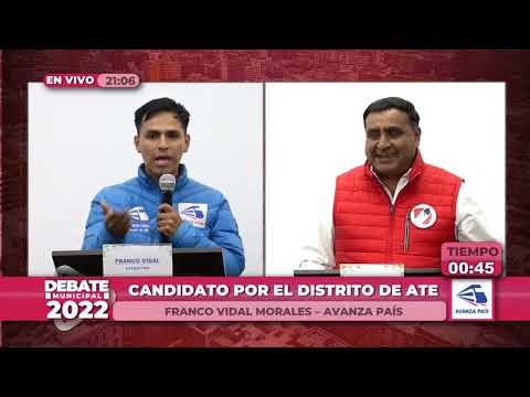 LEO VILCHEZ (ACCIÓN POPULAR) VS FRANCO VIDAL (AVANZA PAÍS) DEBATE MUNICIPAL 2022
