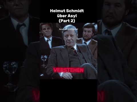 Helmut Schmidt über Asyl (Part 2) #helmutschmidt #politik #asylpolitik