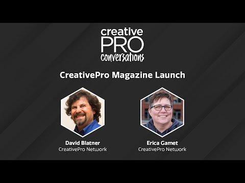 CreativePro Magazine Launch - David Blatner // CreativePro Conversations