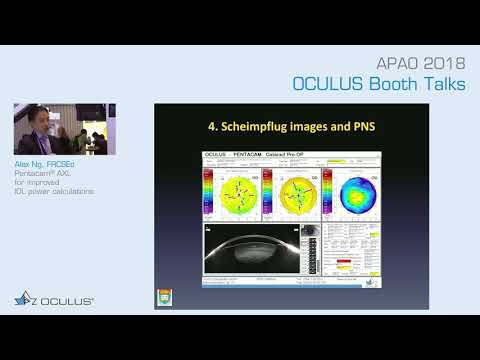 A. Ng, FRCSEd: Pentacam® AXL for improved IOL power calculations