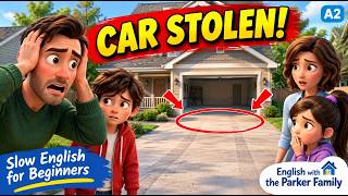 Dad’s Car Was Stolen! 😱 Jack Finally Confessed… | Slow English Listening (A2)