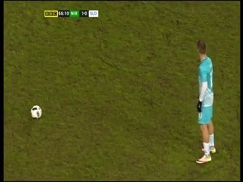 Northern Ireland 1 - 0 Slovenia (28/03/2016) - Roy Carroll's penalty save.