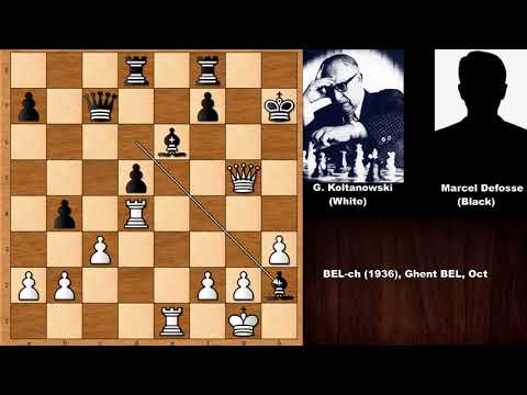 Double Bishop Sac: Georges Koltanowski vs Marcel Defosse (1936)