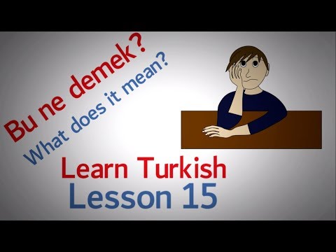 Learn Turkish Lesson 15 - Communication Problem Phrases (Part 2)