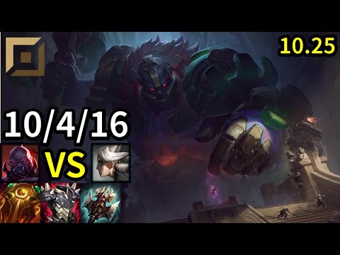 Sion Top vs Camille - KR Master | Patch 10.25