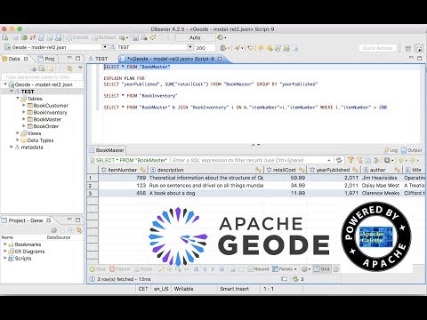 SQL/JDBC access to Apache Geode and GemFire (DBeaver)