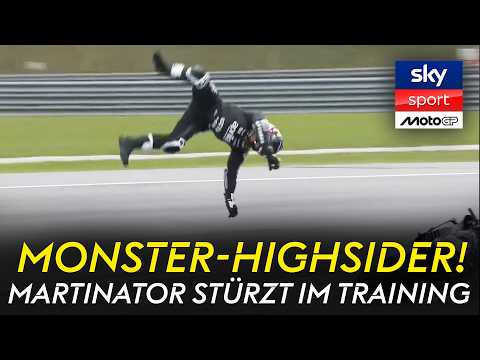 Heavy crash! World champion Jorge Martin crashes during MotoGP testing on the Aprilia RS-GP