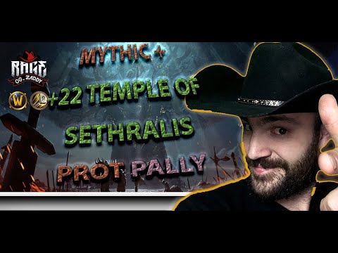 Mythic +22 Temple of Sethralis | WoW BFA 8.3 M+ Keys | Protection Paladin Shadowlands