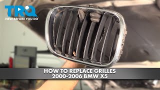 2000-2003 BMW X5 Grille: Chrome vs. Titanium Finish and Replacement