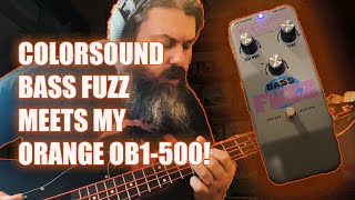 Video thumbnail for Colorsound Bass Fuzz meets my OB1-500! by Andy Bassist