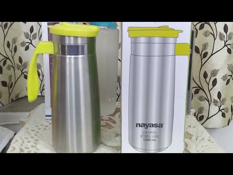 Features and review of nayasa crypto 1300ml steel water jug