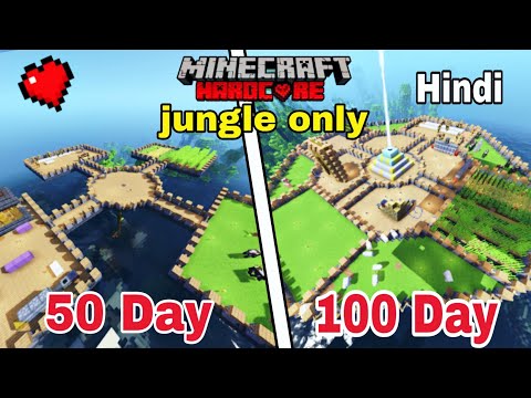 100 Days in Jungle World: Minecraft Hardcore