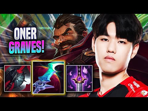 ONER DESTROYING WITH GRAVES! - T1 Oner Plays Graves JUNGLE vs Taliyah! | Season 2022