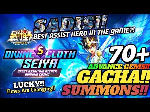 SADIS BOSKU!! 6000++ CRYSTAL GACHA SUMMONS!! GOD CLOTH SEIYA | SAINT SEIYA AWAKENING