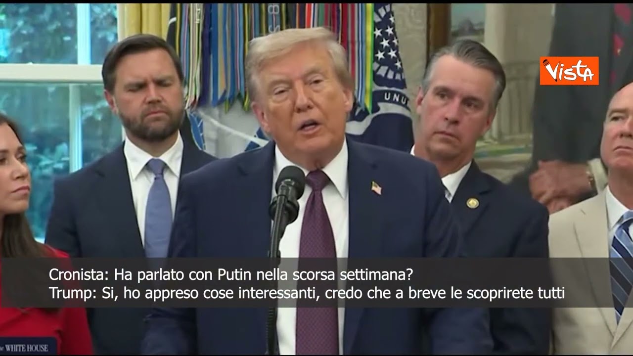 Trump: Ho parlato con Putin, scoprirete cose interessanti a breve