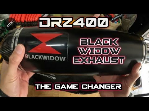 SUZUKI DRZ400 | THE BLACK WIDOW EXHAUST | EP-8 | #drz #drz400 #drz400s