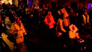 preview picture of video 'Torchlight Procession Hogmanay Newburgh Scotland 2010'