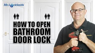 How to Open a Locked Bathroom Door Lock 1 of 6 | Mr. Locksmith Video