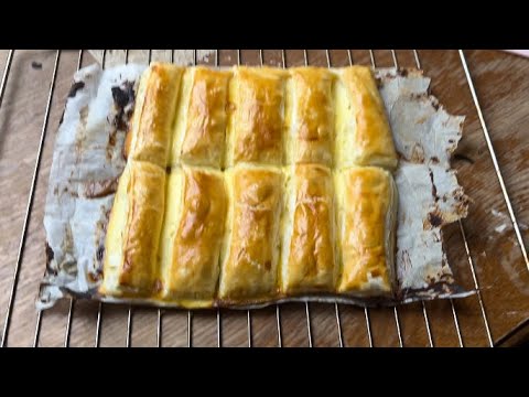 Vanille Blätterteig Stangen