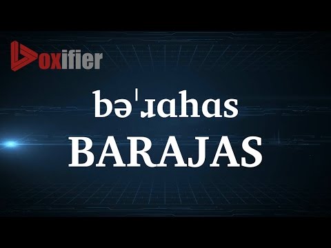 How to Pronunce Barajas in English - Voxifier.com
