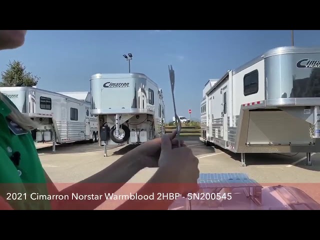 Transwest Truck Trailer RV Live with a 2021 Cimarron Norstar Warmblood 2 Horse Bumper Pull