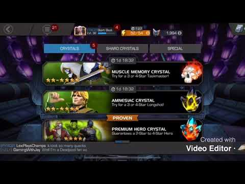 Mcoc crystal opening 5 premium 3 3* hero crystals