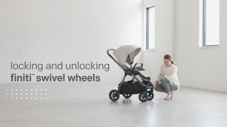 Joie Signature finiti™ | How to use the front locking swivel wheels