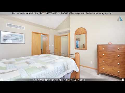 Priced at $335,000 - 380 SW Kennybrook Dr, Grimes, IA 50111