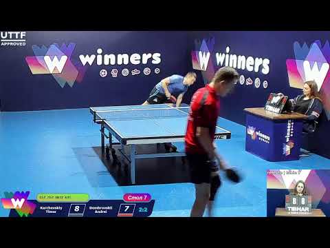 Karchevskiy Timur - Dombrovskii Andrei. WINners. CUP Table Tennis 7 09.01.2021 19:15